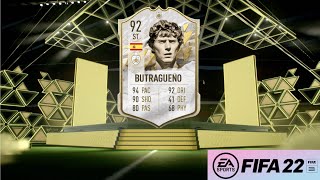 FIFA 22 PRIME ICON BUTRAGUENO REVIEW  92 PRIME ICON EMILIO BUTRAGUENO PLAYER REVIEW  ULTIMATE TEAM [upl. by Maggs596]