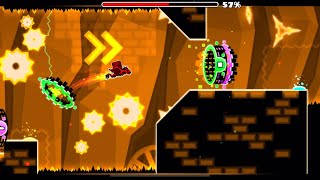 Magmatic Sanctuary 100  All coins  Geometry Dash Fire Gauntlet [upl. by Silenay]