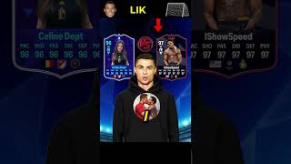 FIFA 24 Messi The Rock Wednesday 🆚 Ronaldo IShowSpeed Celine Dept 😍😎🔥 [upl. by Ailec195]