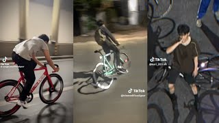 Truly Fixed Gear  Tổng hợp các video tiktok fixed gear  Khi các chiến thần đạp xe thể hiện p47 [upl. by Nuhsed]