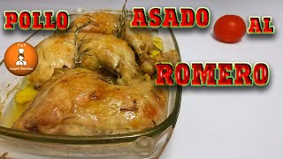 Receta súper fácil de pollo asado  Perniles de Pollo Asado con Patatas y Romero ampisrecetas ​ [upl. by Calvano]