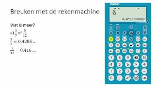 Breuken met de rekenmachine 3 VMBOKGT [upl. by Etnoek]