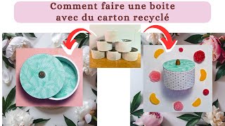 🤩 Comment Recycler un Rouleau Adhésif en Boite  Diy super Facile et Tout Mignon  🤩 [upl. by Kaehpos39]