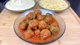 BOULETTE DE VIANDE HACHÉE À LA SAUCE TOMATE POUR ACCOMPAGNER TOUT VOS FÉCULENTS PÂTES RIZ 🍚 🥔 🍝 [upl. by Tomkiel100]