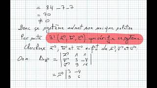 Espaces vectoriels Bac2 science math exercice6 [upl. by Winthorpe]