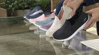 Skechers Ultra Flex Flat Knit SlipOn Shoes  Harmonious on QVC [upl. by Poul]