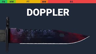 M9 Bayonet Doppler  Skin Float And Wear Preview [upl. by Isborne637]