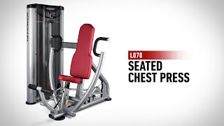 L070  Seated Chest Press  BH Commercial Strength [upl. by Ilah]