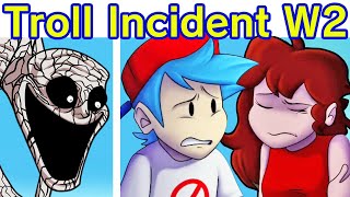 Friday Night Funkin VS Friday Night Incident Week 2 Demo  Cutscenes FNF ModTrollgeTrololo [upl. by Mordecai]