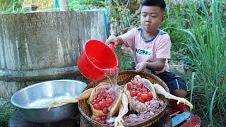 Chicken ovary and native chickens cooking  Chef Seyhak [upl. by Fonzie]