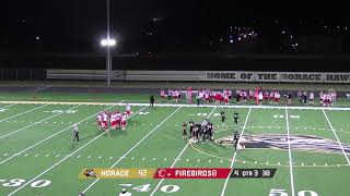 2425 Horace Hawks vs Devils Lake  Boys Varsity Football [upl. by Yalahs529]