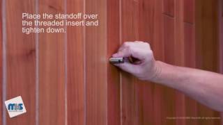 How To Install the RAC8511 Standoff amp Rod Acrylic Display System [upl. by Neveda852]