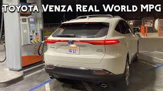 Toyota Venza Hybrid Real World Highway MPG Test [upl. by Pammie]