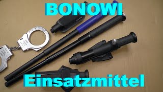 BONOWI EinsatzmittelBonowi EinsatzstockBonowi EKABonowi handcuffsAbwehrstockTeleskopschlagstock [upl. by Riancho]