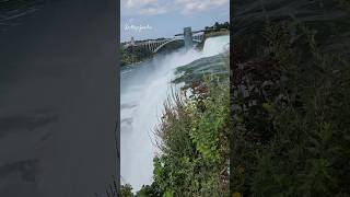 The American Falls Horse Shoe Falls and Niagara Falls at distance View from the USA [upl. by Inahet]