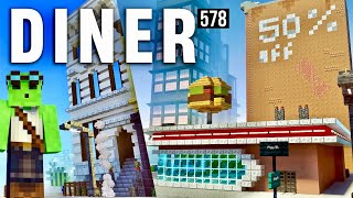 Burger Shop  City Building  Lets Play Minecraft 578 [upl. by Akinad]