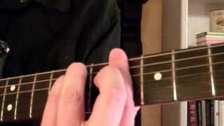 How To Play the Bb B Flat Minor Chord or Ab Ab Sharp On Guitar [upl. by Nosned]