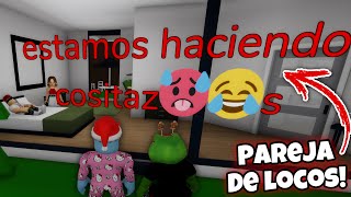 ✨ESPIANDO PAREJA DE LOCOS EN BROOKHAVEN✨término mal😱😈 [upl. by Primaveria]