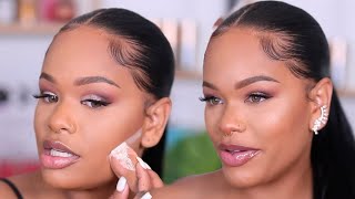 GRWM BRIDESMAID  WEDDING GUEST MAKEUP TUTORIAL  Arnellarmon [upl. by Hserus871]