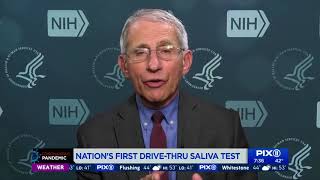 New COVID19 saliva test offered at NJ drivethru site [upl. by Corron]