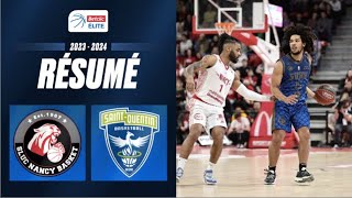 Nancy vs SaintQuentin  Résumé 20232024  LNB Officiel [upl. by Adeehsar]