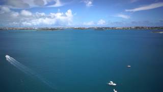 Bella Mente Loading Yacht Transport Ship Video By Bermuda Aerial [upl. by Trilbi]