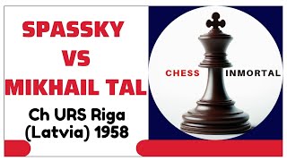 Boris Spassky vs Mikhail Tal Ch URS Riga Latvia 1958 [upl. by Rosamond]