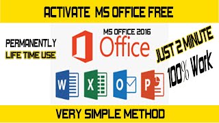 How to Activate MS Office 2016 for FREE 100 Working CollegeofEngineers [upl. by Llenej840]