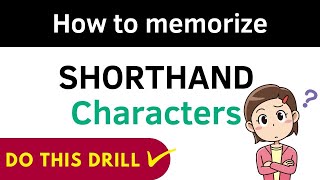 How to memorize Shorthand SignsSymbols [upl. by Jaclin124]