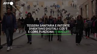 Tessera sanitaria e patente diventano digitali cose e come funziona ITWALLET [upl. by Dloreg]