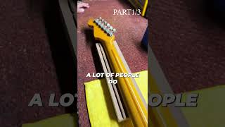 Japanese Fender Stratocaster Refret  Part 1 of 3 [upl. by Pritchard639]