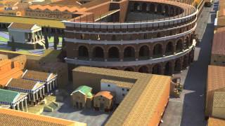 Ostia Antica harbor of the Imperial Rome  A computer reconstruction [upl. by Shanly]