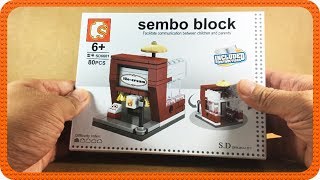 HaagenDazs Ice Cream Shop Building Blocks Sembo Block SD6601  SPEED BUILD [upl. by Meenen]