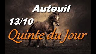 PRONOSTIC PMU QUINTE DU JOUR DIMANCHE 13 OCTOBRE 2024 [upl. by Chelsy]