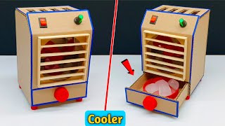 How to Make Mini Cooler with DC Motor at Home  School Science Project Ideas for Ice Cooler Fan [upl. by Geaghan]