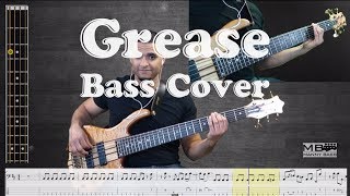 Grease  Bass Cover Tabs and Track [upl. by Saphra736]