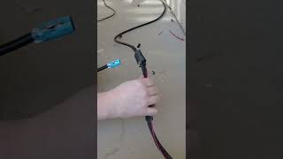 In less than 20 seconds How to combine 2 cables using heat shrink soldering speakers repair [upl. by Nosyrb]