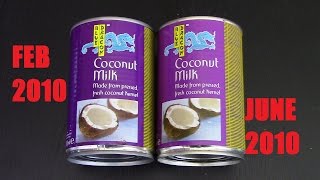 Chaz Reacts 6 Year OUT OF DATE Coconut milk [upl. by Doty558]