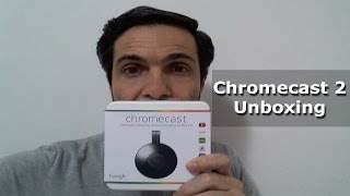 Google Chromecast 2  Unboxing  Tirando da caixa   Português [upl. by Eidoow]