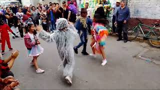 Comparsa cerrada de la cruz  la J de niños  las máscaras  carnaval de Iztapalapa 2023 [upl. by Ellienad649]