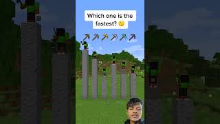 Testing Minecrafts FASTEST Pickaxe [upl. by Kuo]