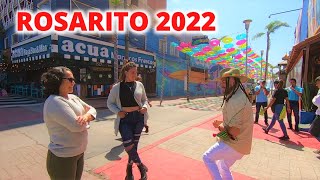 🌴 Rosarito 2022  Walking Downtown Rosarito 2022 [upl. by Joliet]