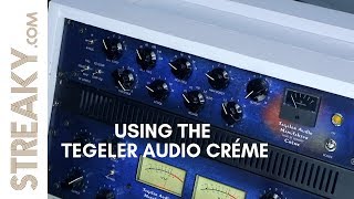 USING THE TEGELER AUDIO CREME MASTERING EQ  COMPRESSOR  Streakycom [upl. by Legra]