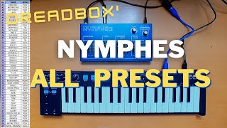 Dreadbox Nymphes  All Presets Sound Demo [upl. by Nabru]