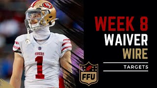 NFL Week 8 Fantasy Football Must Add Waiver Wire Targets [upl. by Neeka]