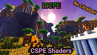 MCPE Ultra Realistic CSPE Shader Pack Ultra HD Textures [upl. by Beau787]