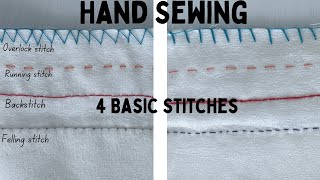 Most Common Hand Sewing Stitches  Ep 6 [upl. by Robers479]