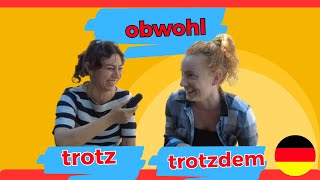 Die wichtige Sätze mit obwohl😂 trotzdem🤣 und trotz The important sentences🤣 [upl. by Hanala]