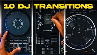 10 Pro DJ Transitions on Complete Beginner Controllers [upl. by Alliw23]