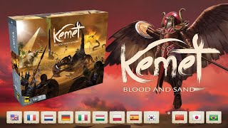 Kemet Blood and Sand All In Unboxing Ancient Egyptian Board Game with All Expansions [upl. by Esyle]